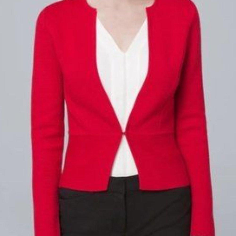 White House Black Market Red Blazer